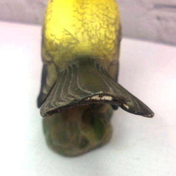 Lefton Porcelain Vintage Hand Painted Gold Finch Collectible Figurine E-4182 - Picture 7 of 14